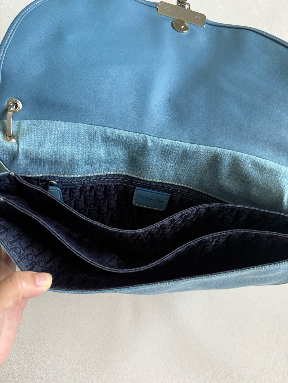Dior Denim Admit-It One Shoulder Bag - Picture 7 of 8